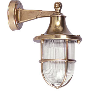 Wall Sconce in Brass, Nautical sconce