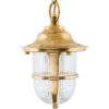 Single Hanging Light In Brass. Traditional Brass Pendant Light