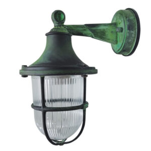 Outdoor Lighting for Coastal Locations. Made of Brass in Verdigris finish.